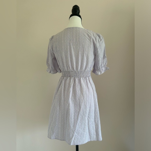 One More Purple Gingham Mini Dress - Picture 4 of 5